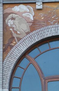 Linkerzwik 48 rue Defacqz, gerestaureerd in 2007