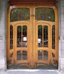 Voordeur van Hotel Solvay
